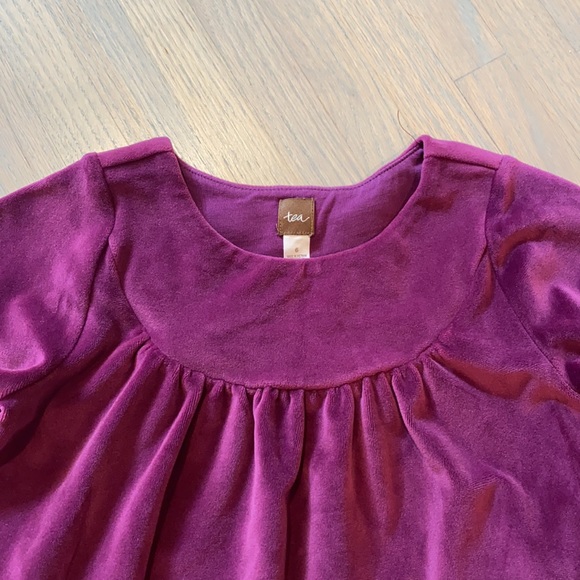 Tea excellent condition purple velvet dress - Picture 2 of 5